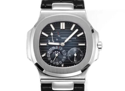 AAA Replica Patek Philippe Nautilus 5712 PPF Factory V2 Black Leather Strap Mens Watch | aaafactory.io