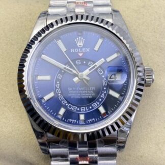 AAA Replica Rolex Sky Dweller M336934-0006 Noob Factory V2 Blue Dial Mens Watch | aaafactory.io