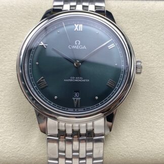 AAA replica Omega De Ville 434.10.40.20.10.001 KZ Factory Green Dial Mens Watch | aaafactory.io