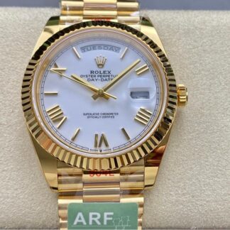 AAA Replica Rolex Day Date M228238-0042 ARF Factory Gold Strap Mens Watch | aaafactory.io