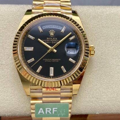 AAA Replica Rolex Day Date M228238-0067 ARF Factory Black Dial Mens Watch | aaafactory.io