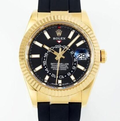 AAA Replica Rolex Sky Dweller M336238-0002 ZF factory Black Dial Mens Watch | aaafactory.io