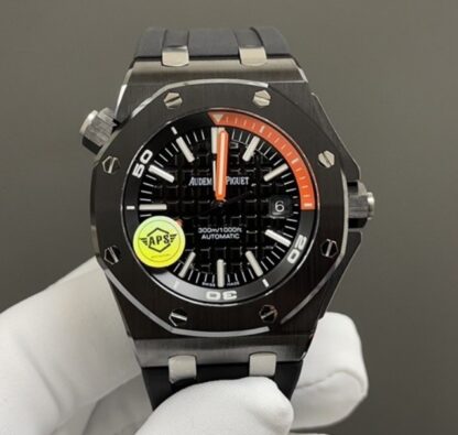 AAA replica Audemars Piguet Royal Oak 15707CE.OO.A002CA.01 APS factory rubber strap | aaafactory.io