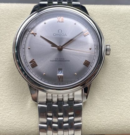 AAA replica Omega De Ville 434.10.40.20.06.001 KZ Factory Grey dial Mens Watch | aaafactory.io