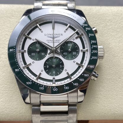 AAA replica Longines Sports L3.835.4.02.6 Green Bezel Mens Watch | aaafactory.io