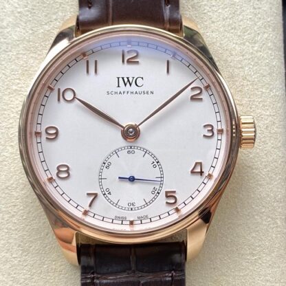 AAA replica IWC Portugieser IW358404 GR Factory Dark Brown Strap Mens Watch | aaafactory.io