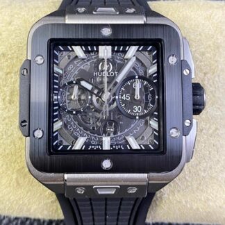 AAA Replica Hublot SQUARE BANG UNICO 821.NM.0170.RX BB Factory Black Strap Mens Watches | aaafactory.io