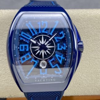 AAA Replica Franck Muller MEN'S COLLECTION V 45 SC DT YACHTING ABF Factory Blue strap Mens Watches | aaafactory.io