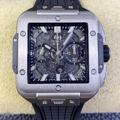 AAA Replica Hublot SQUARE BANG UNICO 821.NX.0170.RX BB Factory Titanium Case Mens Watches | aaafactory.io