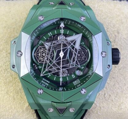 AAA Replica Hublot BIG BANG 418.GX.5207.RX.MXM22 BB Factory Green Ceramics Mens Watches | aaafactory.io