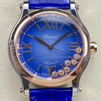 AAA Replica Chopard HAPPY SPORT 278578-6003 YF Factory Gradient Blue Dial Ladies Watches | aaafactory.io