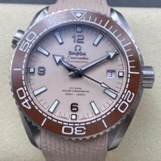 AAA Replica Omega Seamaster 215.32.44.21.09.001 VS Factory Beige Strap Mens Watch | aaafactory.io