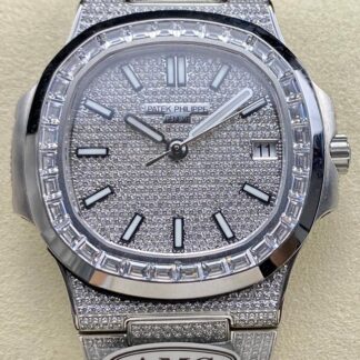 AAA Replica Patek Philippe Nautilus 5791/10/G-010 AMG Factory Silver Strap Ladies Watch | aaafactory.io