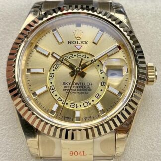 AAA Replica Rolex Sky-Dweller m326938-0003 Noob Factory Champagne Dial Mens Watch | aaafactory.io