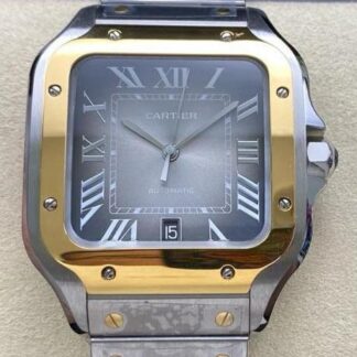 AAA Replica Cartier SANTOS DE CARTIER W2SA0030 BV Factory Gradient Gray Dial Mens Watch | aaafactory.io