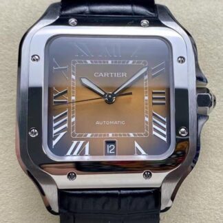 AAA Replica Cartier SANTOS DE CARTIER WSSA0064-01 BV Factory Gradient Black Strap Mens Watch | aaafactory.io