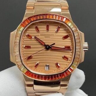 AAA Replica Patek Philippe Nautilus 7118/1300R-001 GR Factory Rose Gold Ladies Watch | aaafactory.io