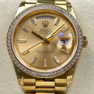 AAA Replica Rolex Day-Date m128398tbr-0037 8+ Factory Champagne Dial Ladies Watch | aaafactory.io