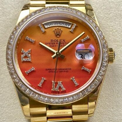 AAA Replica Rolex Day-Date m128398tbr-0018 8+ Factory Carnelian Dial Ladies Watch | aaafactory.io