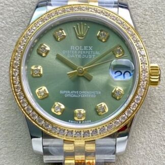 AAA Replica Rolex Datejust m278383rbr-0030 GS Factory Green Dial Ladies Watches | aaafactory.io