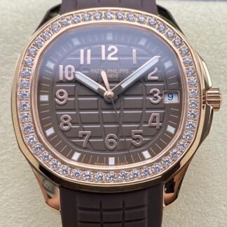 AAA Replica Patek Philippe AUQANAUT 5268-200R-010 GR Factory Brown Strap Ladies Watches | aaafactory.io